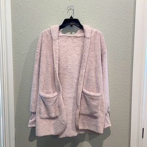 Furry teddy jacket with hoodie